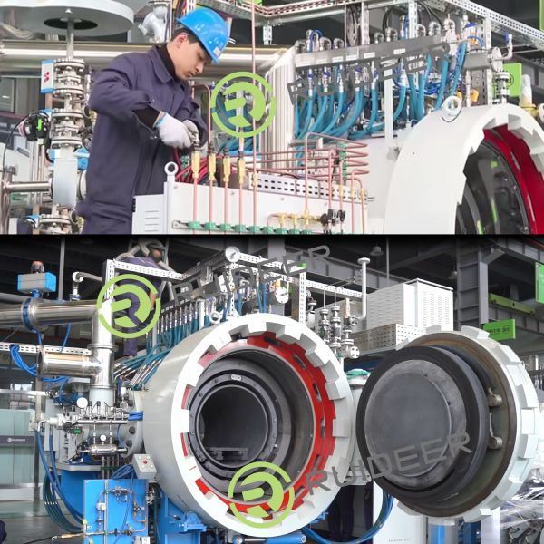 Κλίβανος κενού υψηλής θερμοκρασίας 1550C Μέγιστη θερμοκρασία λειτουργίας και 20 χρόνια διάρκεια ζωής για βιομηχανικές εφαρμογές