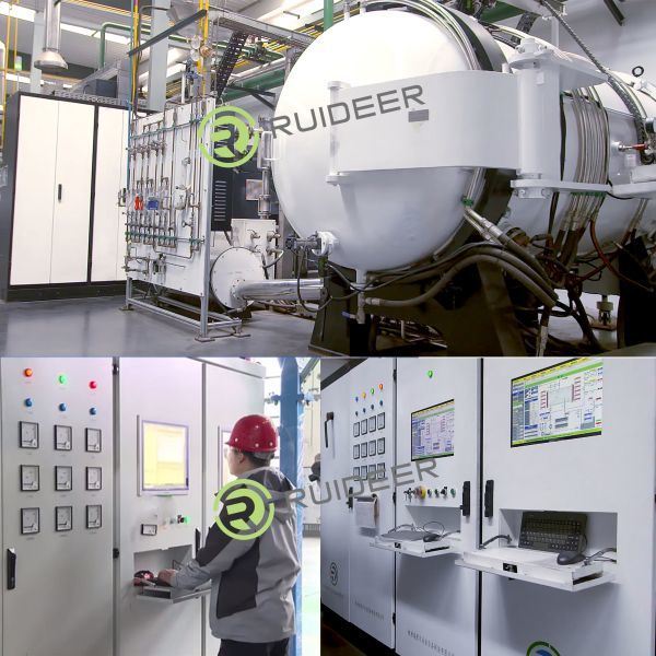 Φούρνος συγκόλλησης κενού υψηλής θερμοκρασίας 1550C για τριφασικό σύστημα πέντε καλωδίων 380V 50HZ Παροχή ρεύματος ελέγχου